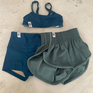 Kids Teal Bottoms Set